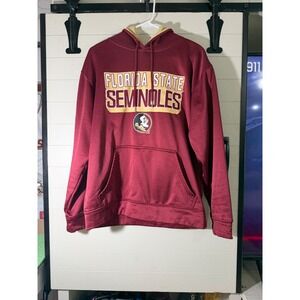 Florida State Seminoles Hoodie Mens Medium‎ Garnet Pullover FSU NCAA Sweatshirt